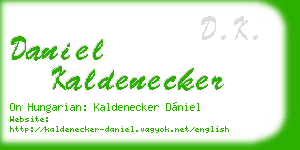 daniel kaldenecker business card